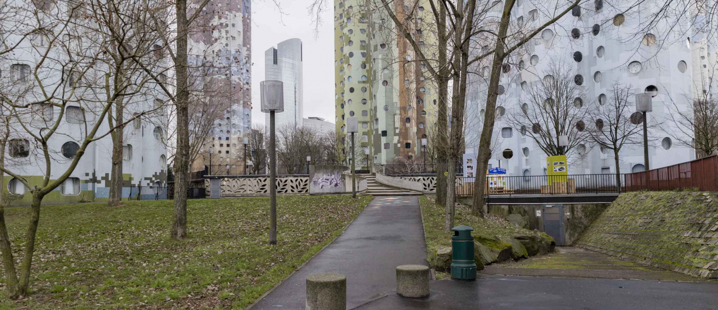 Quartier Parc Sud à Nanterre, les Tours Aillaud