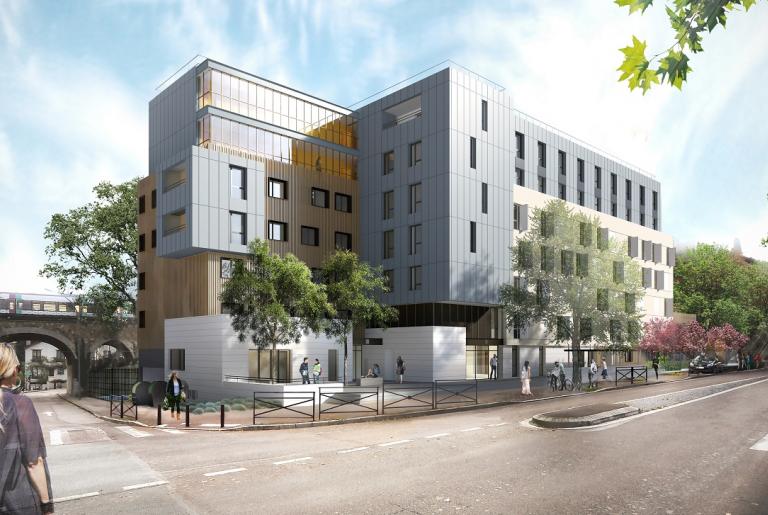 Ensemble immobilier de 150 logements étudiants et 15 logements familiaux à Sceaux