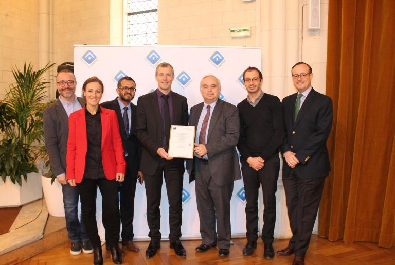 Remise officielle de la certification AFNOR le 6 avril 2018 à Hauts-de-Seine Habitat