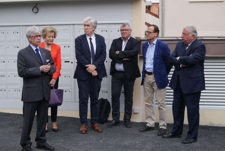 Visite officielle de Gérard Larcher au Clos de la Prairie