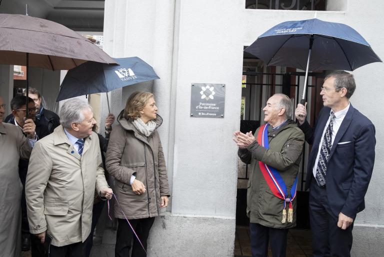 Dévoilement de la plaque en présence de Valérie Pécresse - Photo Christophe Bertholin IP3