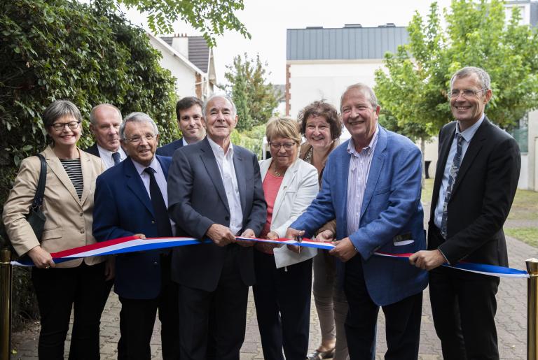 Coupé de ruban officiel pour l’inauguration de la Direction territoriale Boucle Nord de Seine (DT5) à Bois-Colombes - Crédit photo Christophe Bertolin - IP3 Press©