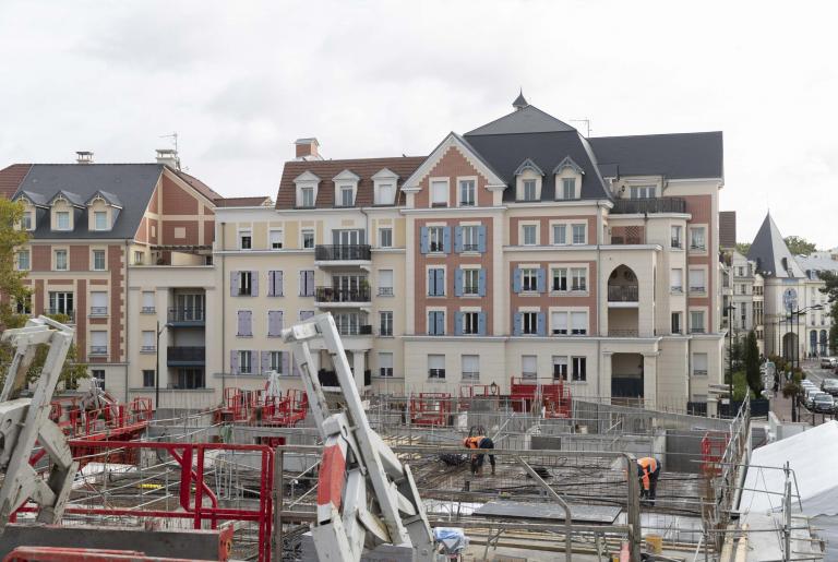 Chantier de contruction de la Villa Impériale au Plessis-Robinson - Photo Christophe Bertolin IP3 PRESS