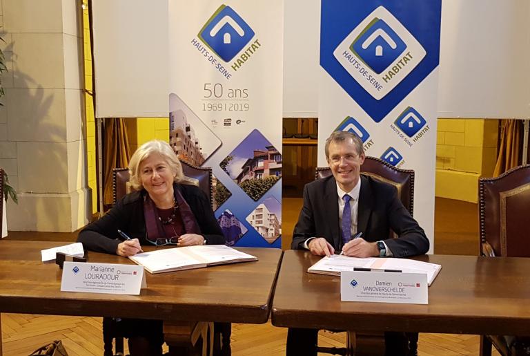 Signature du contrat de réaménagement des prêts de Hauts-de-Seine Habitat auprès de la Banque des Territoires