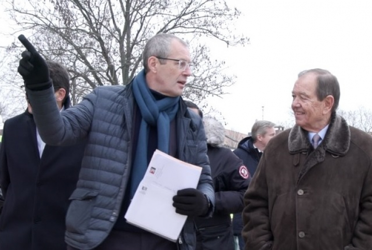 Visite du chantier de démolition