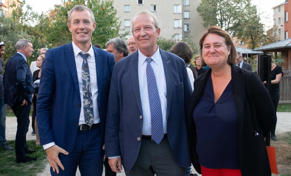 Damien Vanoverschelde, DG, Christian Dupuy, président, et Béatrice de Lavalette, vice-présidente de la Région