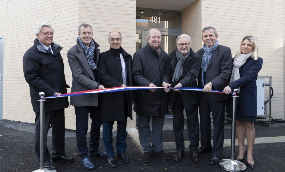 De gauche à droite : Christophe Tampon-Lajarriette, Damien Vanoverschelde, Loïc Madeline, Christian Dupuy, Jean-Jacques Guillet, Thomas de Saint Léger et Hélène Dugal - Photo : Christophe Bertolin IP3 Presse