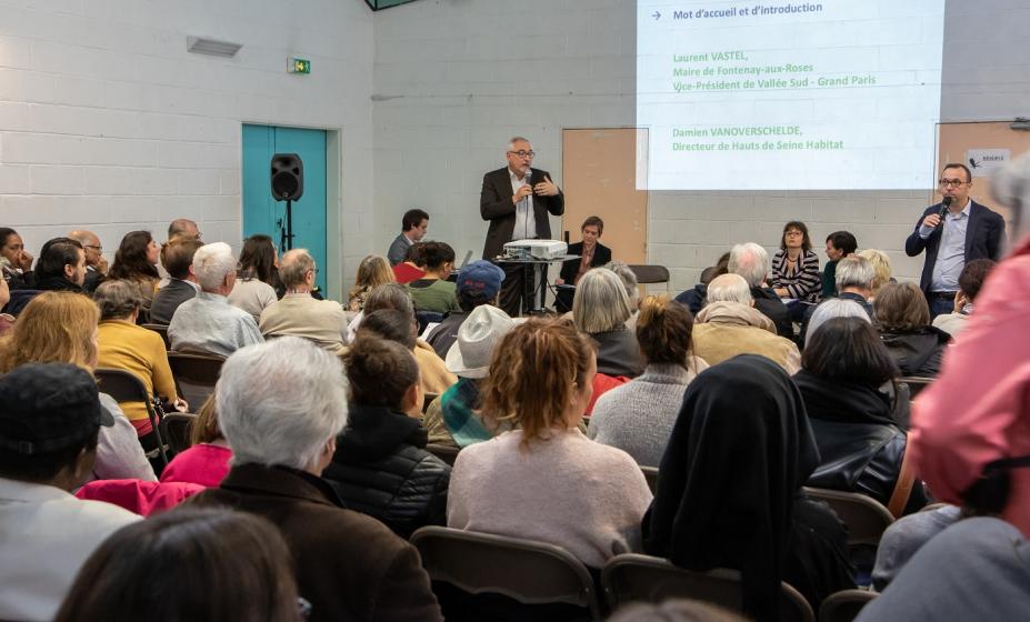 Fontenay-aux-Roses : réunion publique sur la concertation légale du projet de ZAC des Paradis - Photo : C.VOISIN / Vile de Fontenay-aux-Roses