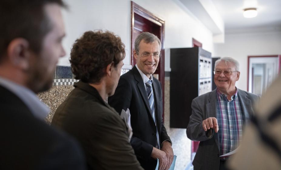 Visite du foyer Saint Pierre à Suresnes - Photo Christophe Bertolin