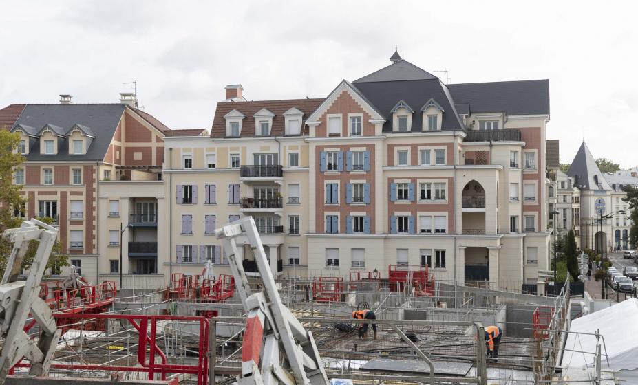 Chantier de contruction de la Villa Impériale au Plessis-Robinson - Photo Christophe Bertolin IP3 PRESS
