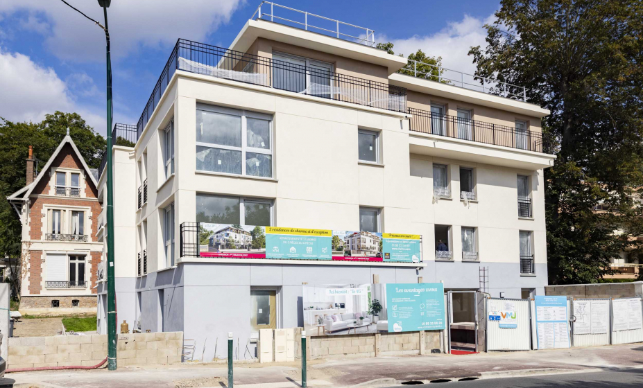 Vue d'ensemble de la résidence Le 41, avec les travaux en cours - Photo par Christophe Bertolin, agence IP3 Press