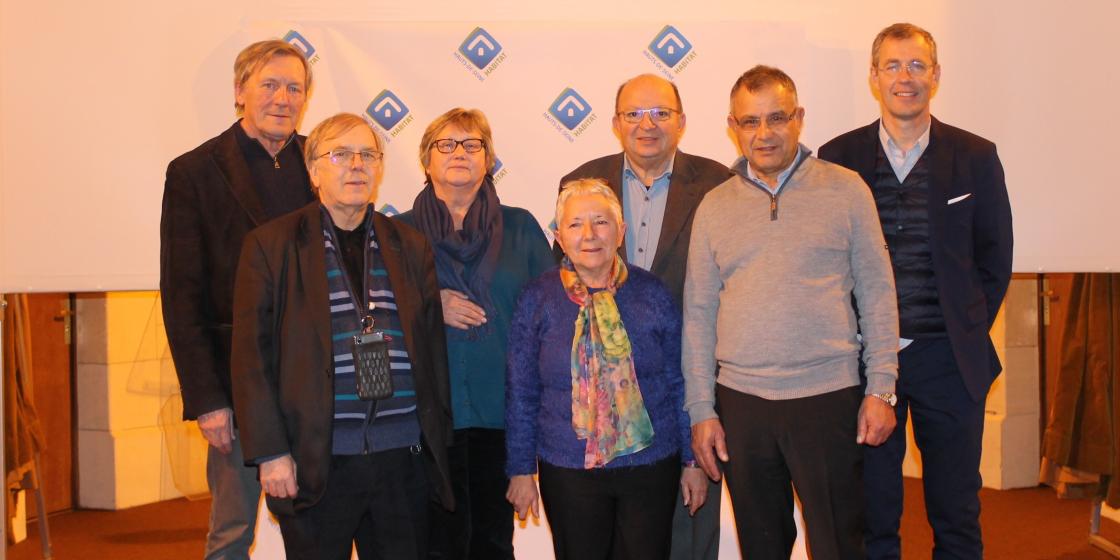 M. Veneau, M. Laîné, Mme Crémieux, Mme Soury, M. Juliard (président de la commission électorale), M. Zouaoui et M. Vanoverschelde (directeur général)