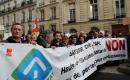 Les personnels, les syndicats et associations de locataires de Hauts-de-Seine Habitat se sont mobilisés le 23 novembre contre la baisse des APL devant le Sénat