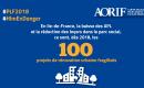 Infographie de l’AORIF (Association des organismes Hlm d’IdF) sur les impacts du PLF 2018 en Ile-de-France. Novembre 2017
