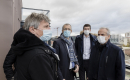 photo du maire et du directeur général sur une terrasse, Photo par l'agence IP3 Press, Marlène Awaad